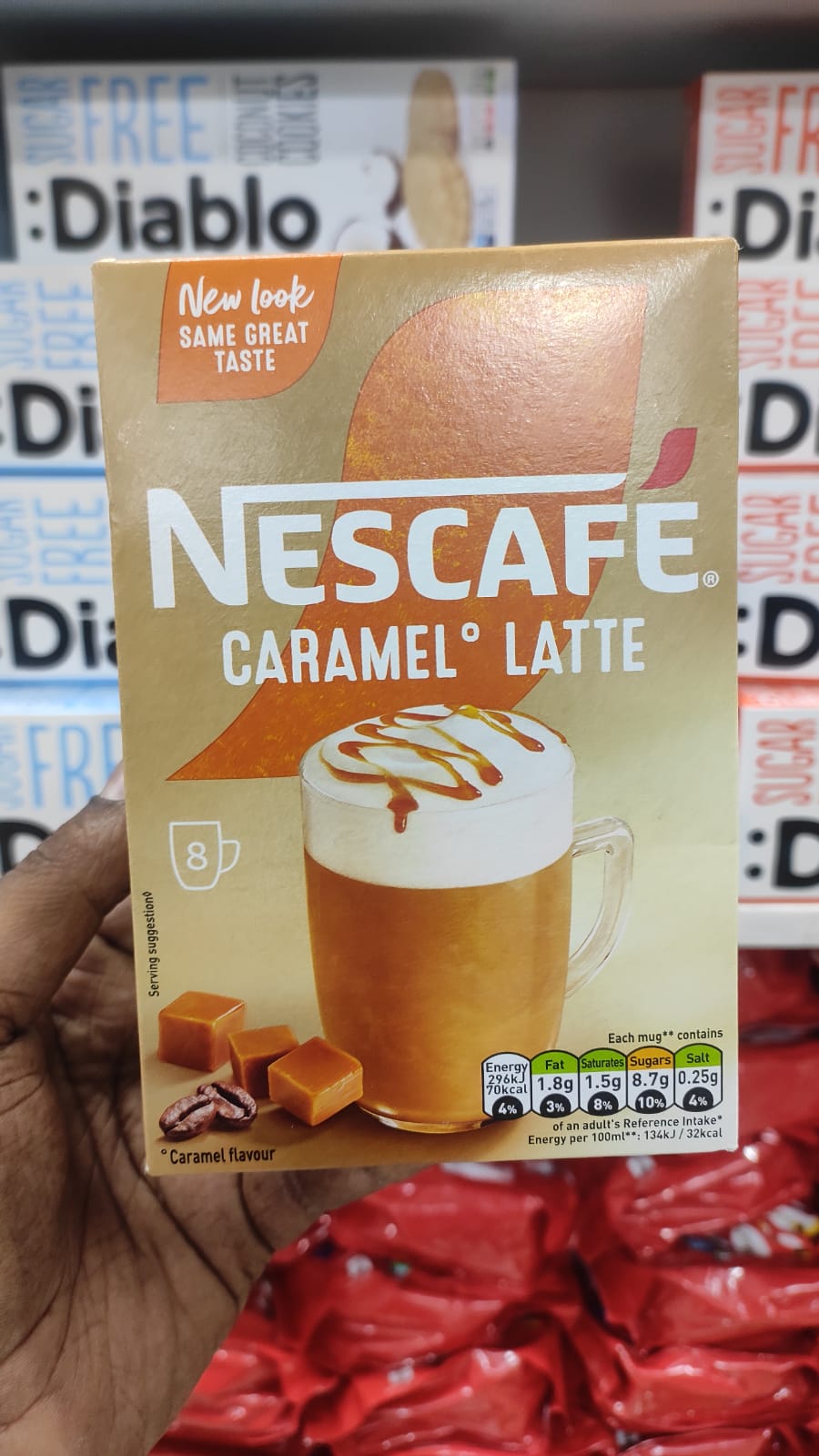 Nescafe Caramel Latte Instant Coffee 8 x 17g Sachets