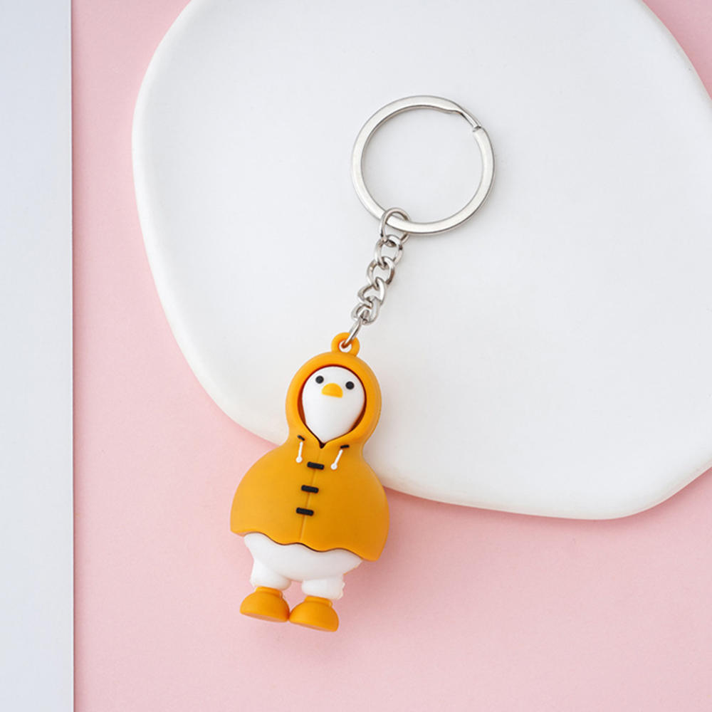 Wholesale Keychain Suppliers Bag Charm Keychain Duck-shaped Keychain Raincoat Duck Keychain Kawaii Keychain For Girls