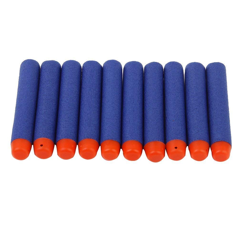 20 Pcs Nerf Refill Darts Soft Bullet Elite Series 72x12 mm -Blue. 