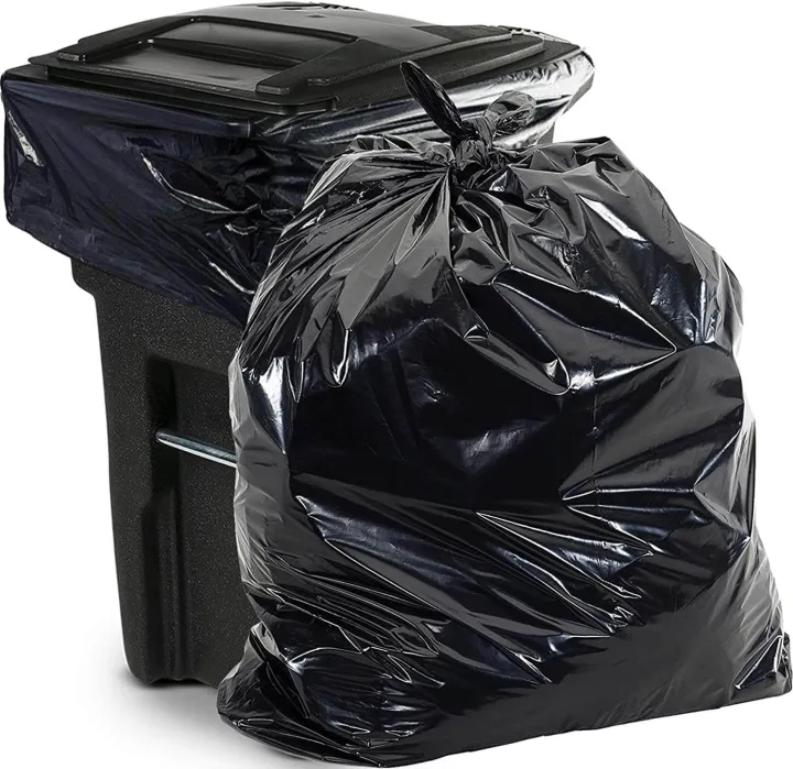 BLACK (24" X18") 100PCS Trash Bag / Poly Bag / Garbage Bag / Moyla Felar Bag / Polibag. 