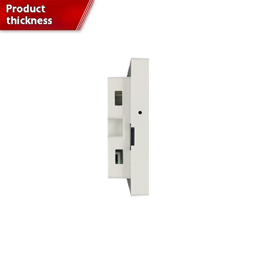 5-inch 86 box LCD panel, temperature controller panel, TFT panel, smart home RS485 serial port screen, white color. 