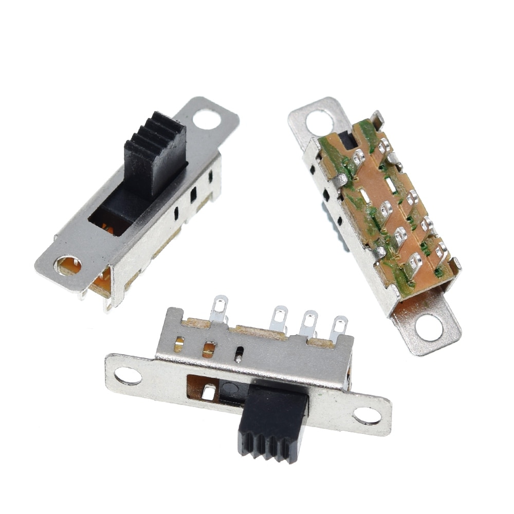 【Mary DAI Store】Double Toggle Switch 8 Pins files 2P3T DP3T Handle high 5mm small slide switch. 