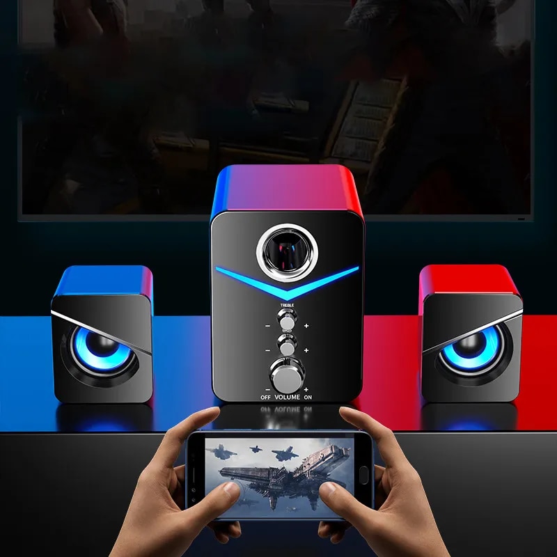 Bluetooth Speaker Home Theater Sound System Mini Speakers Desktop Computer MP3 Player Audio for PC Phone Subwoofer Multi-media. 