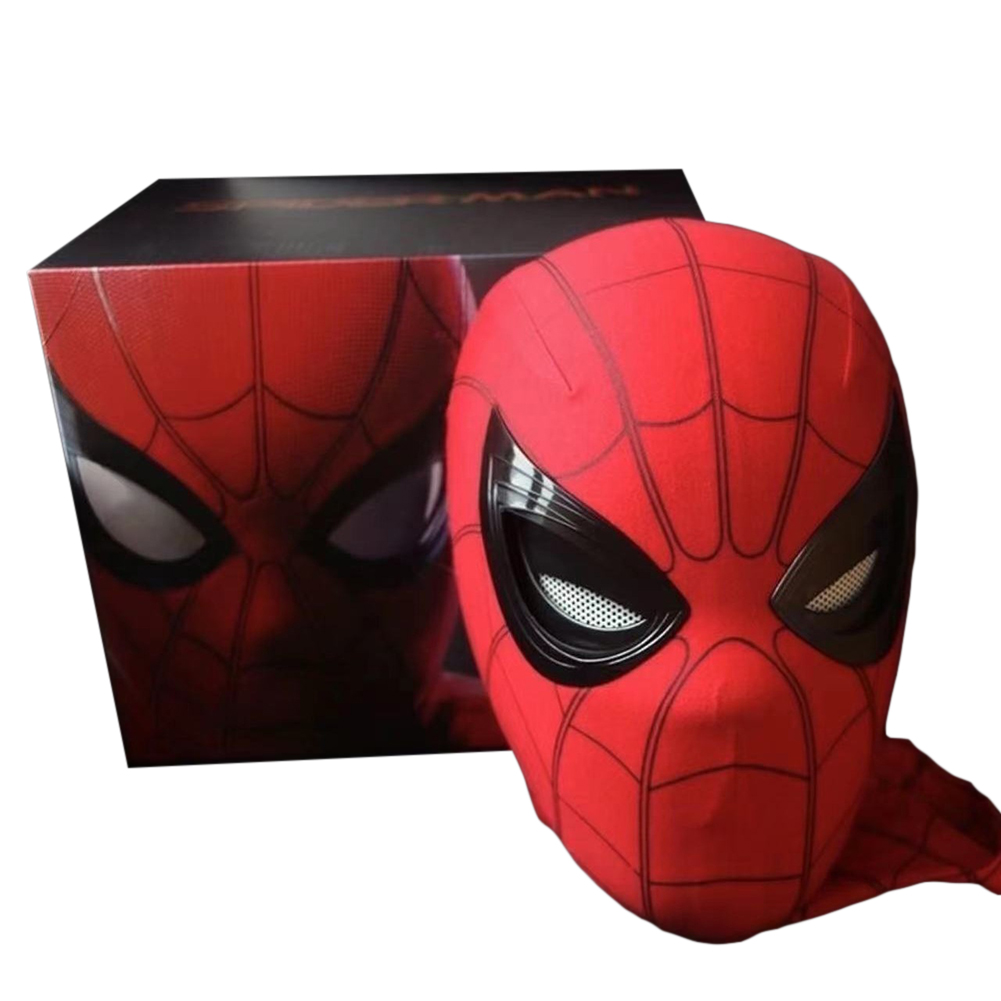 Beehoney1 Spider man Mask Blink Eyes Movable Breathable Headgear Halloween Cosplay Costume Mask For Halloween Party Gifts. 