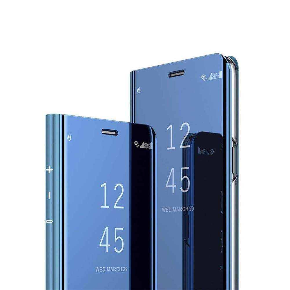 Luxury smart Clear View mirror case for Samsung Galaxy S8 case cover leather flip case stand phone case for Samsung S8 case. 