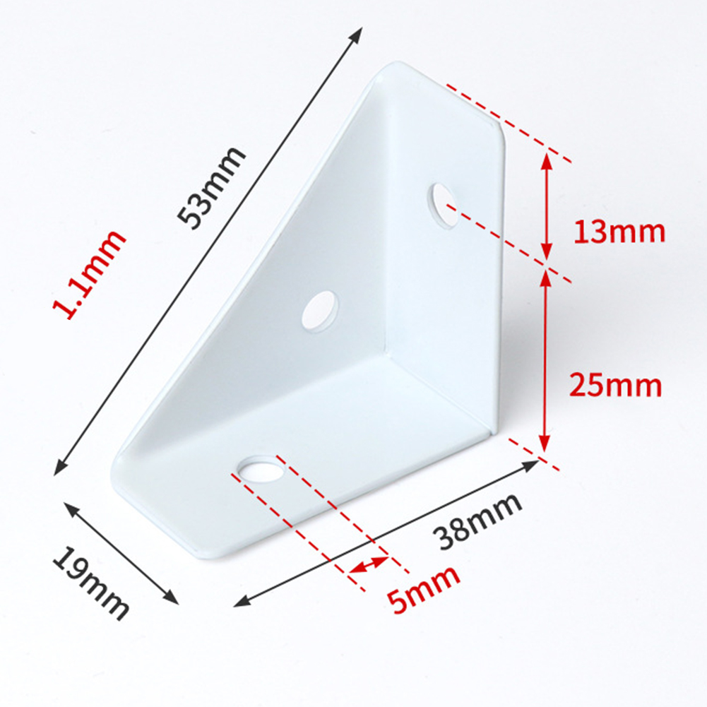 4pcs Corner Brace Fasteners Corner Support Bracket Right Angle Triangle Reinforcement Corner Bracket For Furniture Wood Joints. 