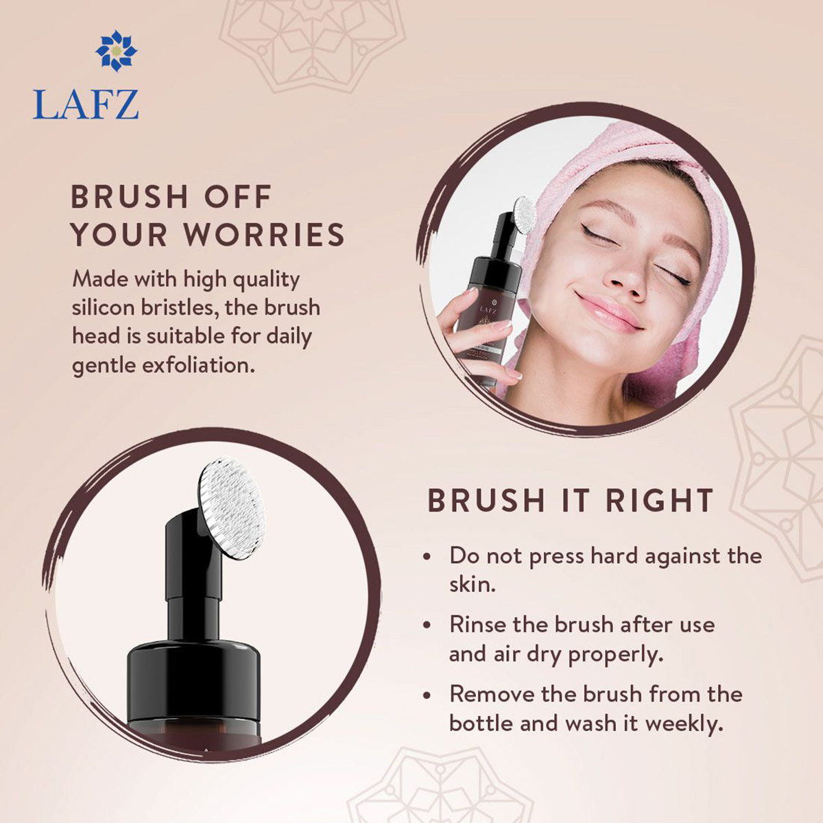 Lafz Foaming Face Wash (100ml) - Caffeine. 
