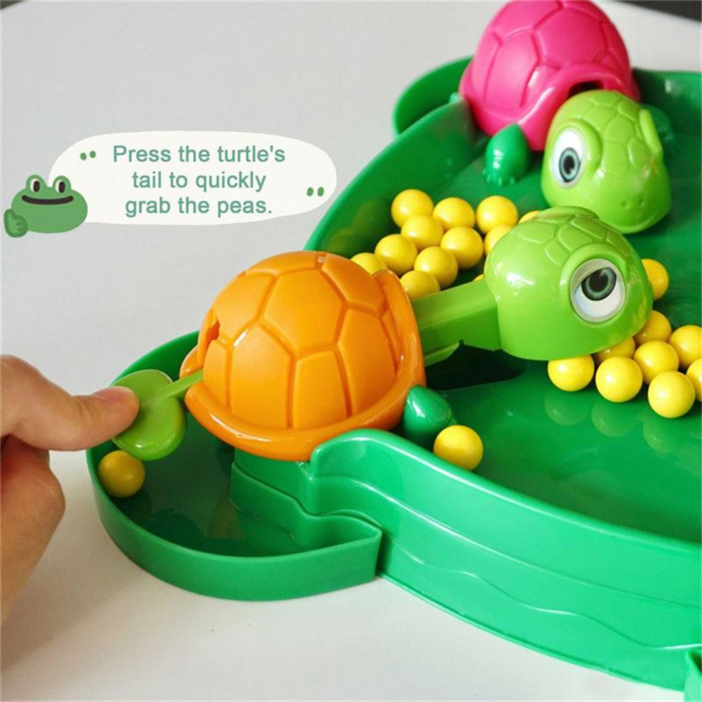 GC Little Turtle Eating Ball Board Game Multiplayer Competitive Race Parent-child Interactive Toys For Kids Gifts. 