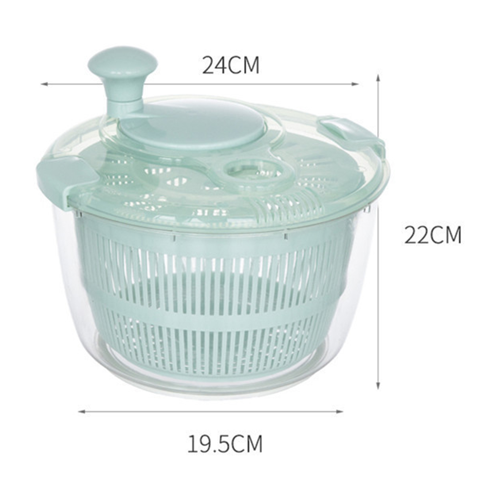 Salad Spinner Fruits And Vegetables Dryer Hand Press Manual Lettuce 