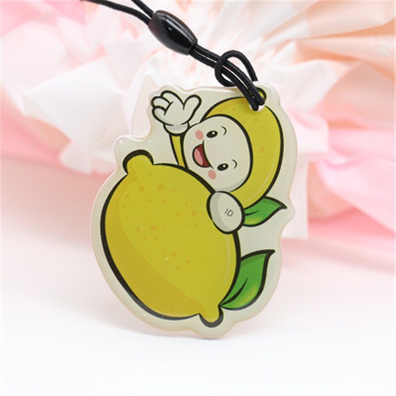 1Pcs RFID EM4305 T5577 Keyfob Token 125Khz ID Rewritable RFID Blank Chip Card Cartoon Badge Key Tag Ring Access Control. 