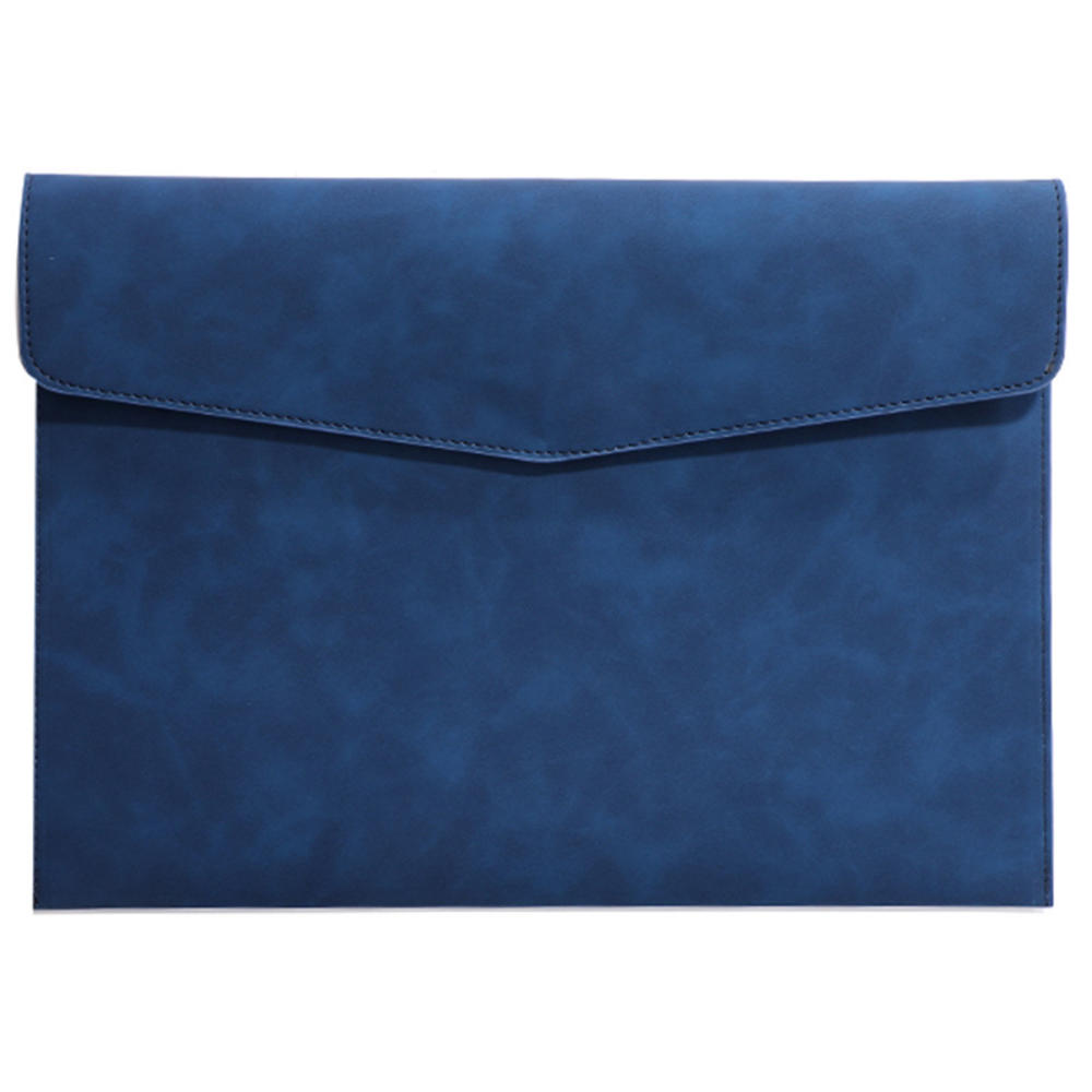 School Office Supplies Professional File Folder Fashion Briefcase A4 Leather File Folder Data Package Document Organiser. 