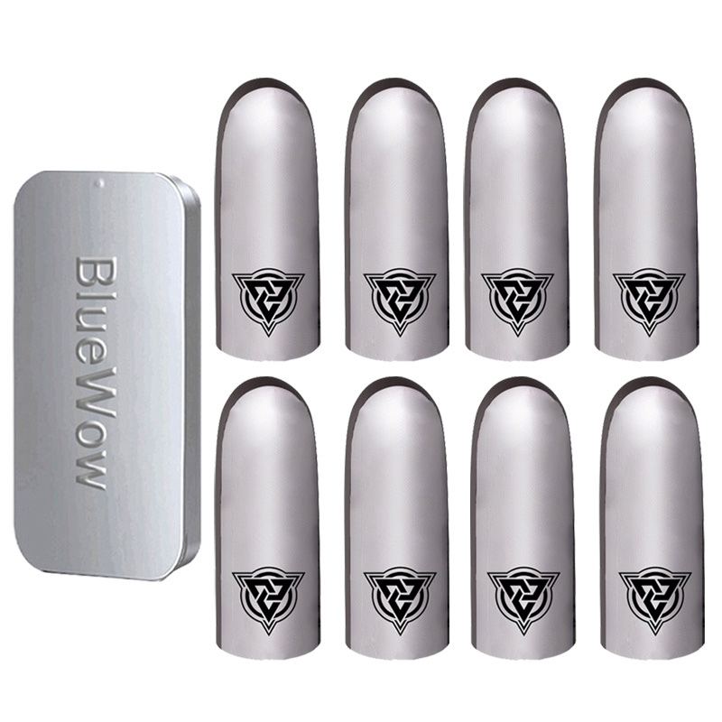 【🔥Fly Shark】BlueWow Fly Shark Custom Knitted Silver Cloth Breathable Gaming Finger Cots Ultra-thin Silver Fiber Highly Sensitive Gaming Finger Cots Suitable for PUBG Touch Screen Mobile Game. 