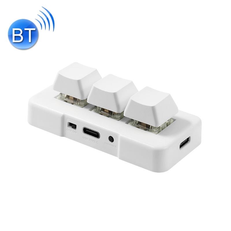 MK321BT Bluetooth 5.1 3 Keys Custom Keys Game Office PS Clip Macro Programming Keypad