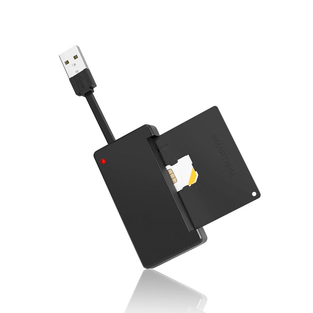 Rocketek USB 2.0 Smart Card Reader cac,ID Bank card,sim card cloner connector cardreader adapter pc computer laptop accessories. 