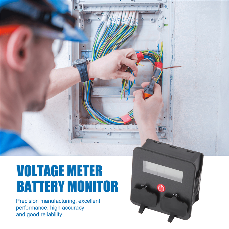 DC12-24V Battery Capacity Indicator Voltmeter with Dual USB Changer. 