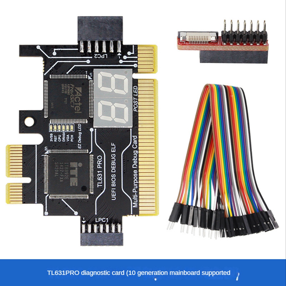 TL631 PRO Laptop PCI Diagnose Card PC PCI-E for MINI LPC Motherboard Diagnostic Analyzer Tester Debug Cards Multifunction Diagnostic Card. 