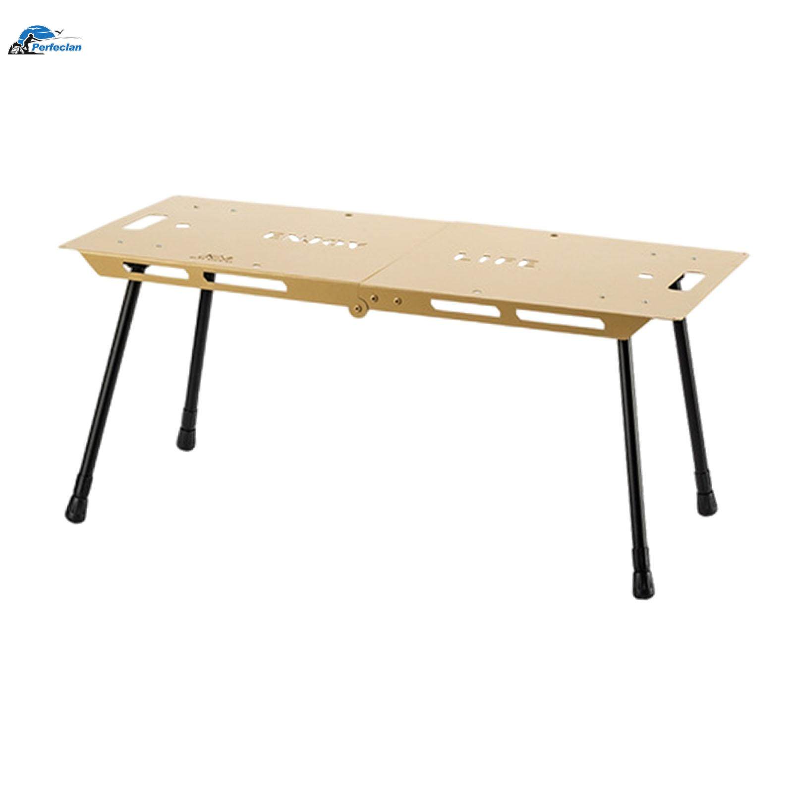 Folding Table Ultralight Desk Foldable Small Table Portable Beach Table Adjustable Height for Patio. 