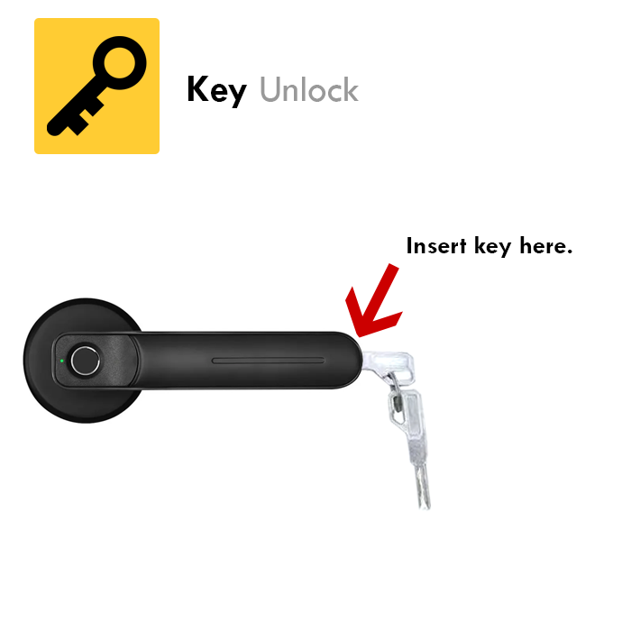 Smart Door Lock For Bedroom Zymak BDL250X Bedroom Door Lock With Fingerprint Tuya App And Key Biometric Door Lock Fingerprint Door Lock. 