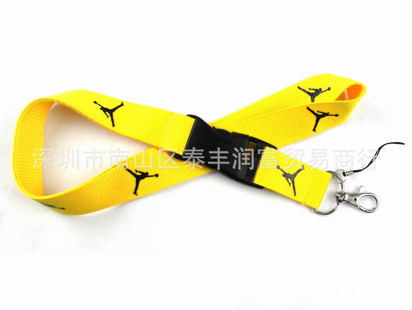 Spot sports LOGO Jordan gift badge key mobile phone work card lanyard export quality 15 colors optional. 
