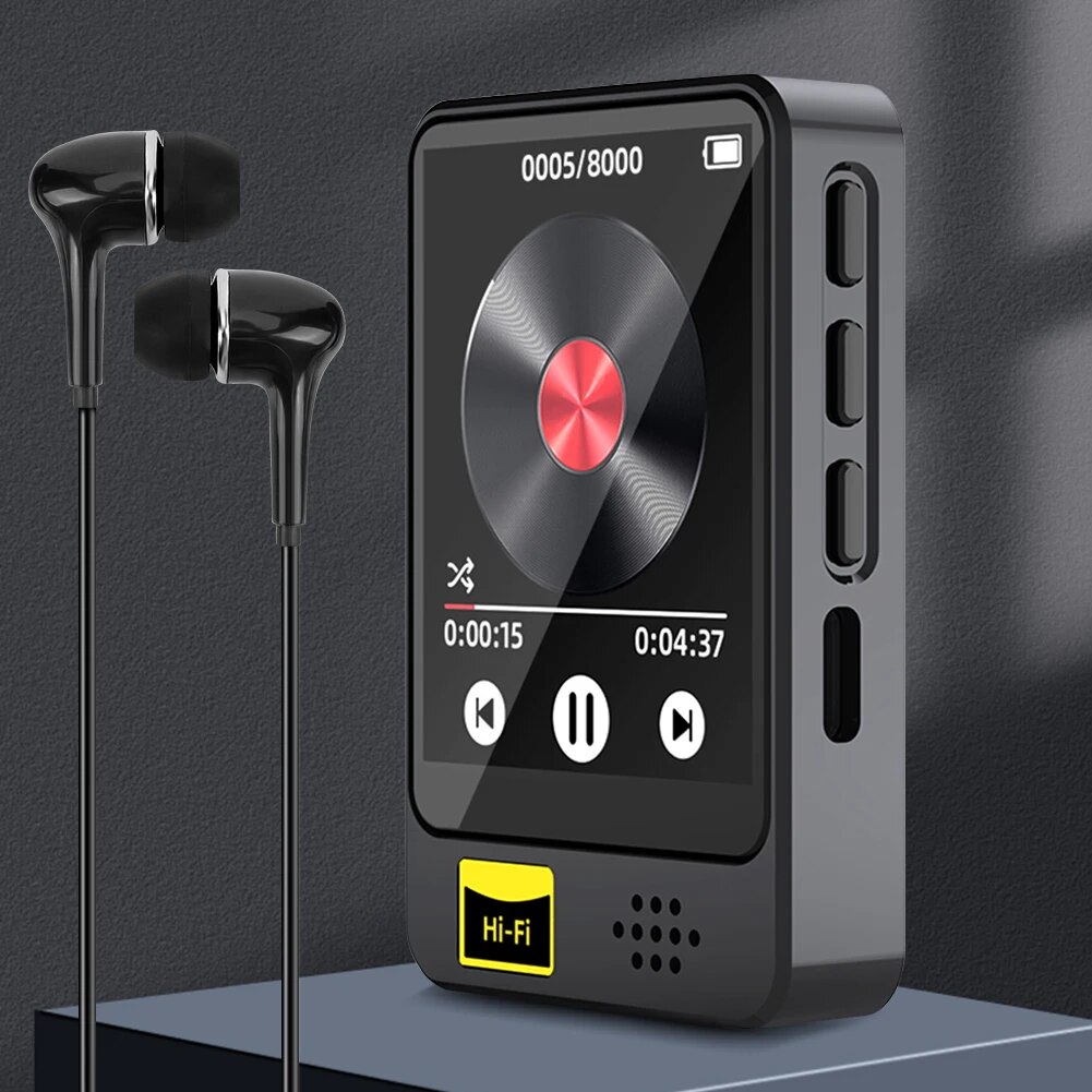 8/16/32/64GB Music Player 1.8in Full Touch Screen MP3 MP4 Player Built-in Speaker with 3.5mm Earphone with E-book/FM Radio/Alarm. 