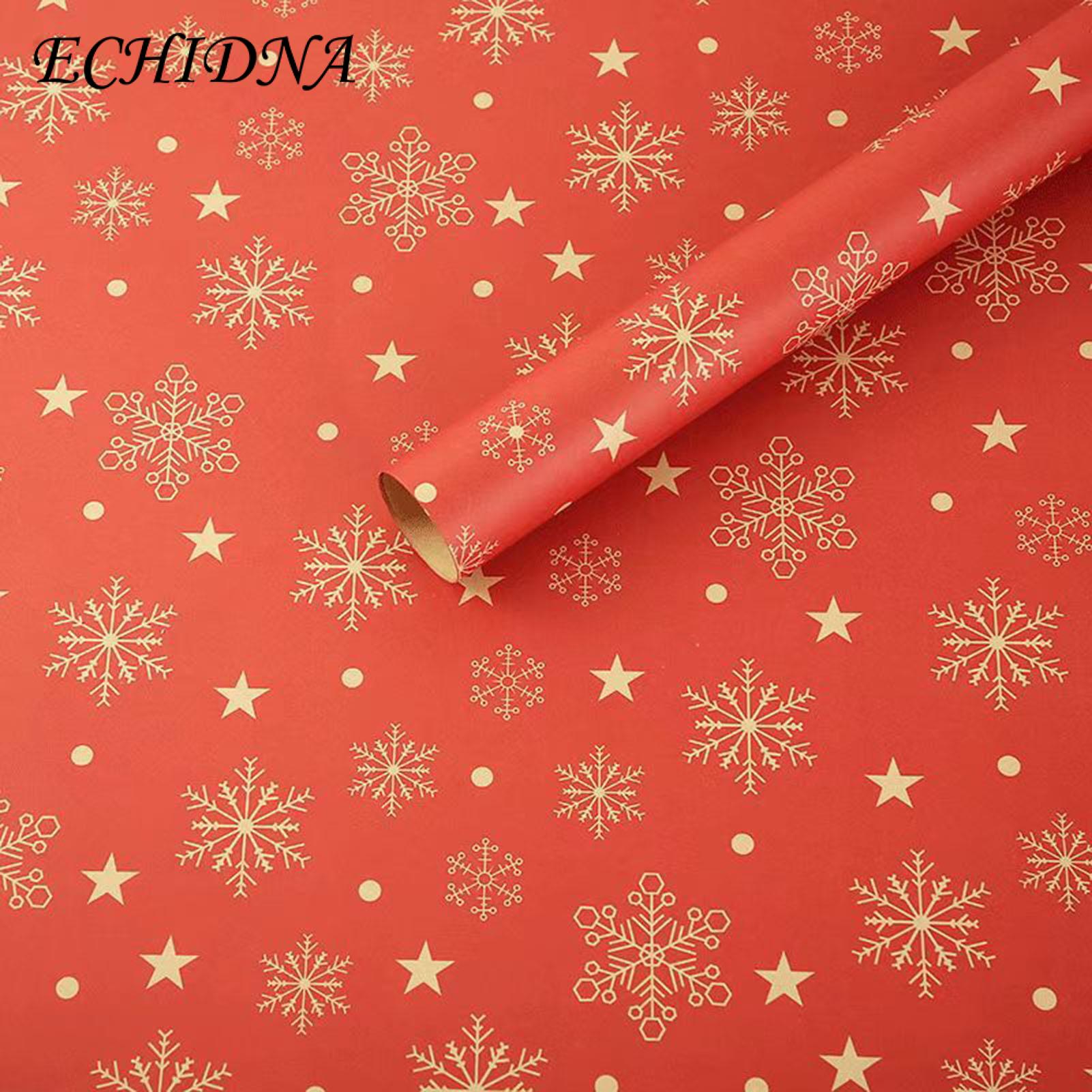 Christmas Wrapping Paper 2pcs Xmas Wrapping Paper Large Size Thick Durable Festive Elements Collection to Create Christmas Tree Wrapping Paper. 
