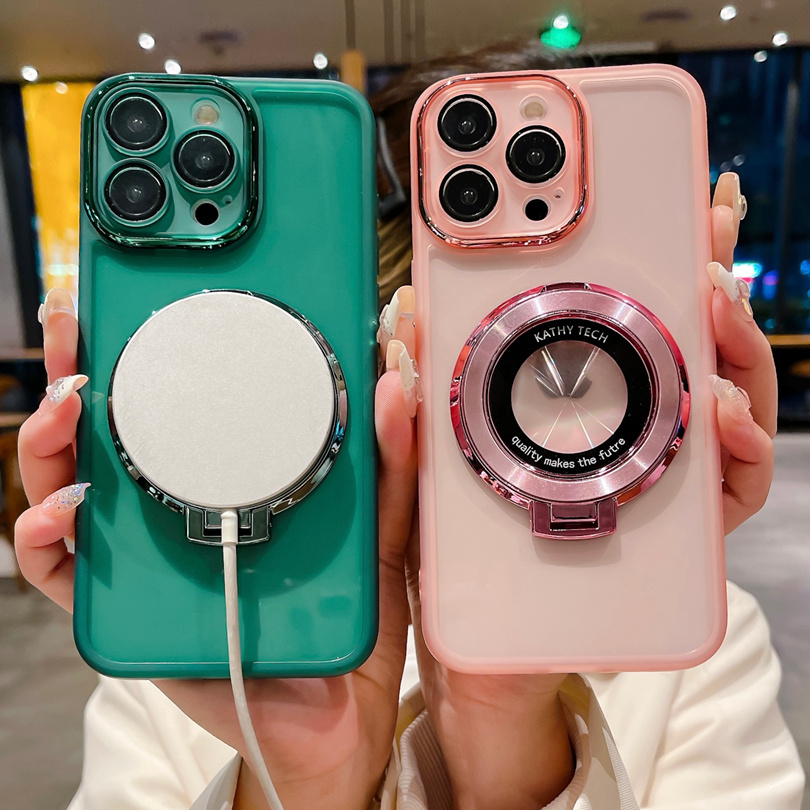 CD Stand Magnetic Phone Case For Honor X40 X9A X6 X6S X8 X6A X7 X7A X7B X8A X8B X9 X9B X50 90 Lite Soft Protective Back Cover. 