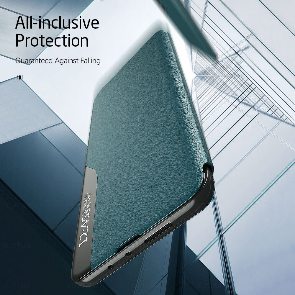For Samsung Galaxy A51 Leather Flip Cover Case with Smart Window Display Magnetic Stand Phone Cases Covers. 