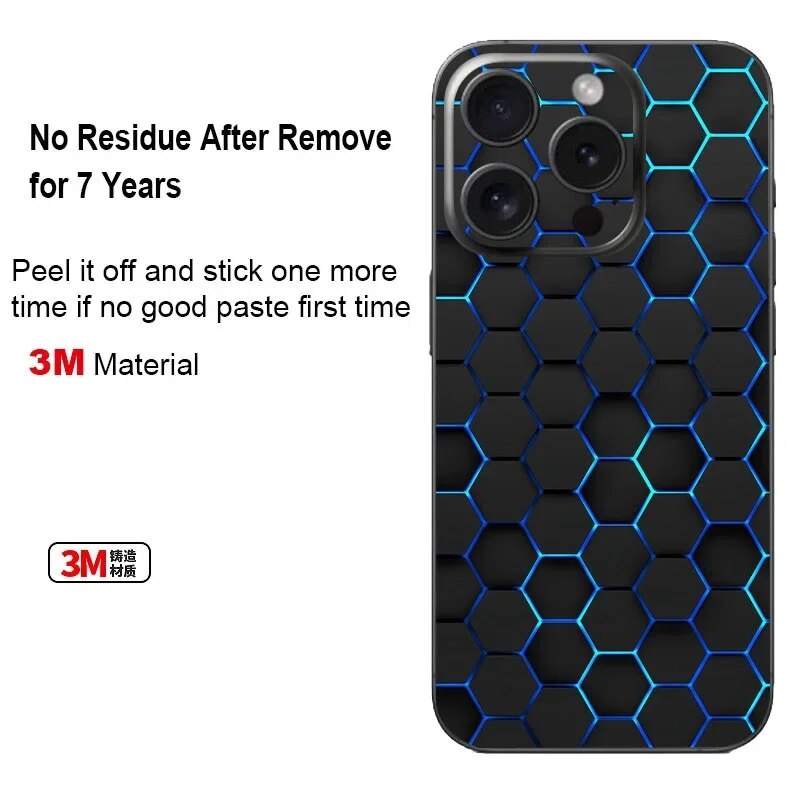 Colorful Honeycomb Decal Skin for Samsung Galaxy S23 S22 S24 Ultra A54 A52 A52S 5G Back Screen Protector Cover 3M Wrap Sticker Killer Bzzo. 