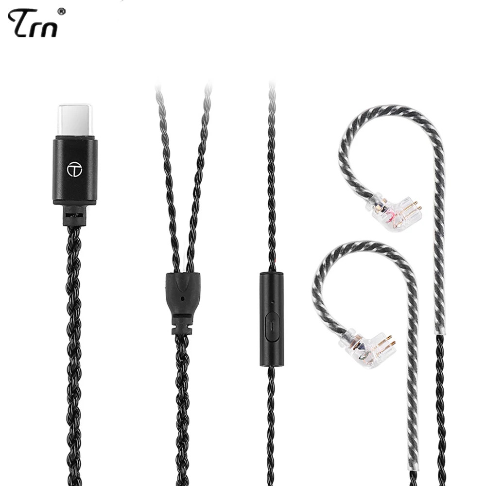 TRN A1 Type C Upgraded Earphones Cable with Mic. 