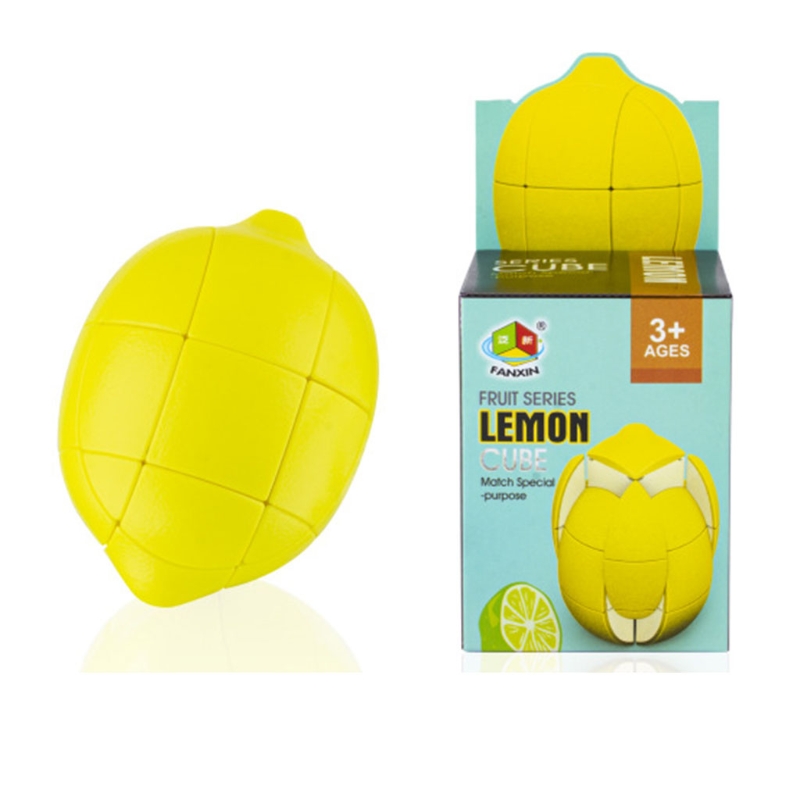 【WSJJ Store】3D Interactive Montessori Apples Shape Cube Lemon Banana Puzzle Cube Stimulation Creative Fruit Early Learning