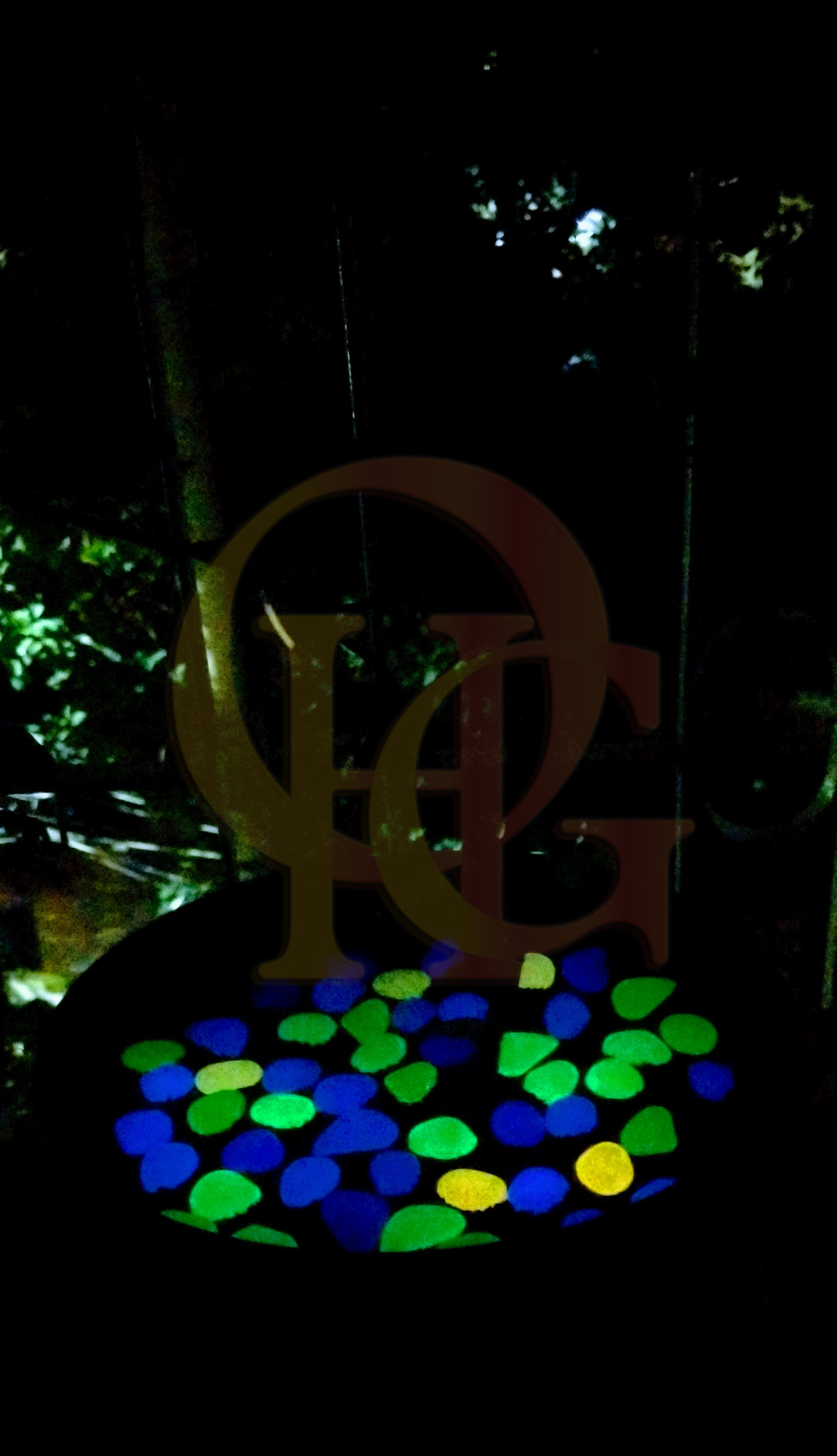 Artificial Luminous 50pcs Stone, Radium Stone, Glow in the Dark Fluorescent Pebbles Aquarium Fish Tank and Tree Tub Decorative Stones by OHG. 