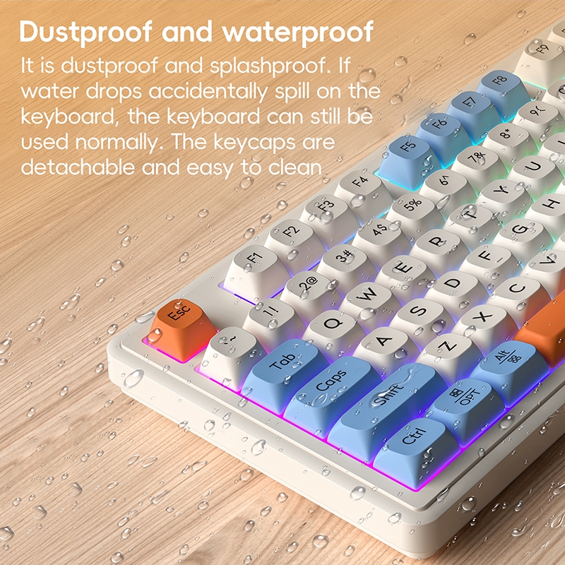 LANGTU L98 Wired RGB Mechanical Gaming Keyboard. 