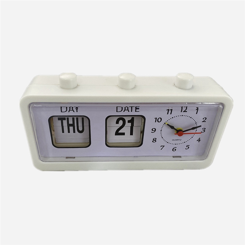 Mechanical Alarm Clock Novelty Flip Clock Desktop Digital Clock,Black. 