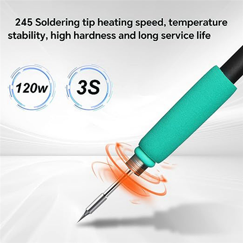 1-Piece Soldering Iron Tip Soldering Station Soldering Iron Head Straight Tip Curved Tip Core. 