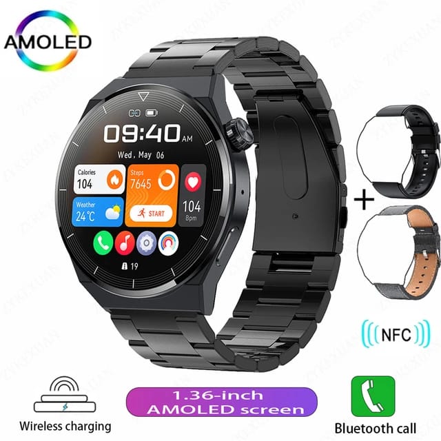 Smartwatche HK46-GT3 men Amoled Display custom Dial Bluetooth Answer call, blood pressure function,health features smartwatch. 