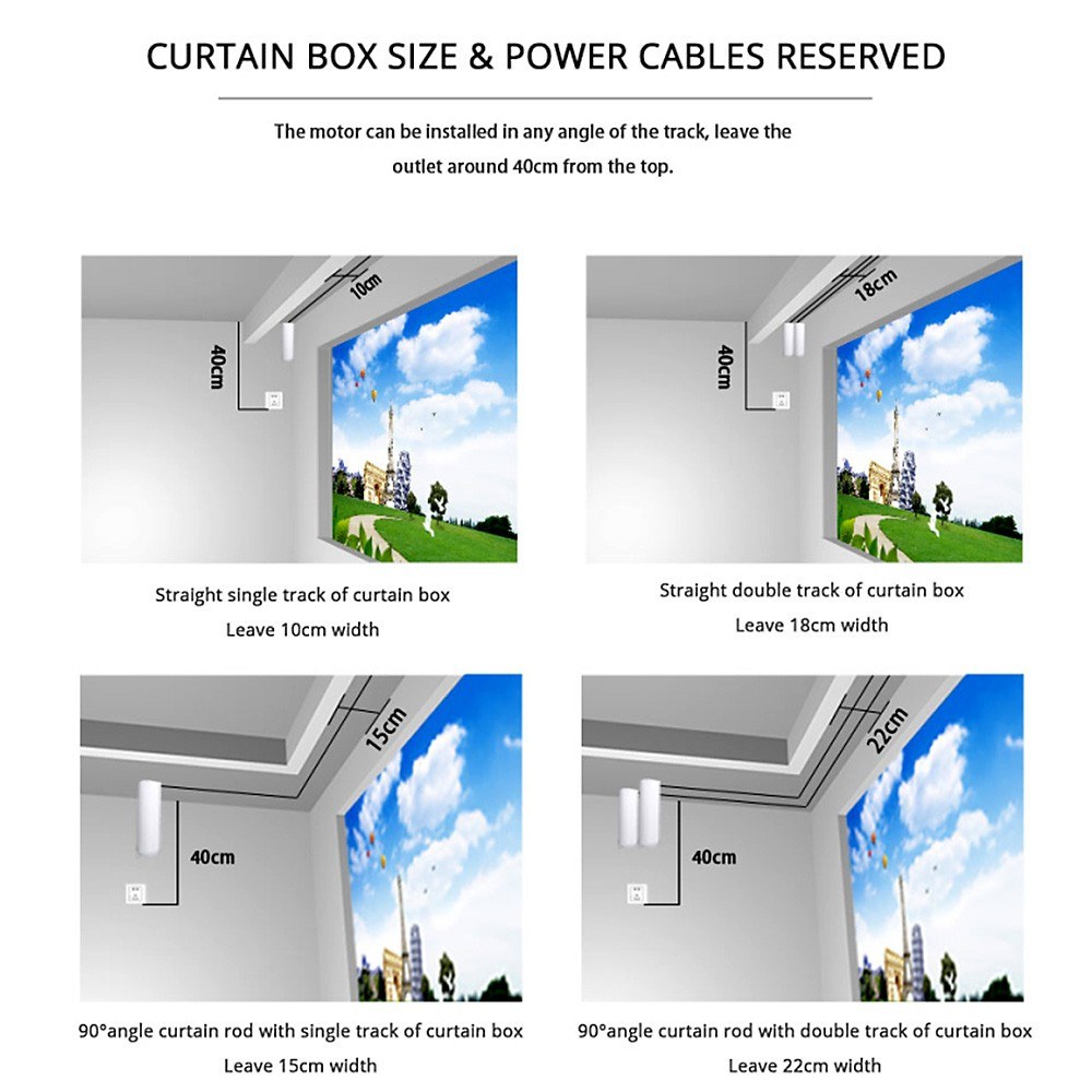 Smart Curtain Controller Curtain Motor Wireless Electric Curtain Controller Remote Control. 