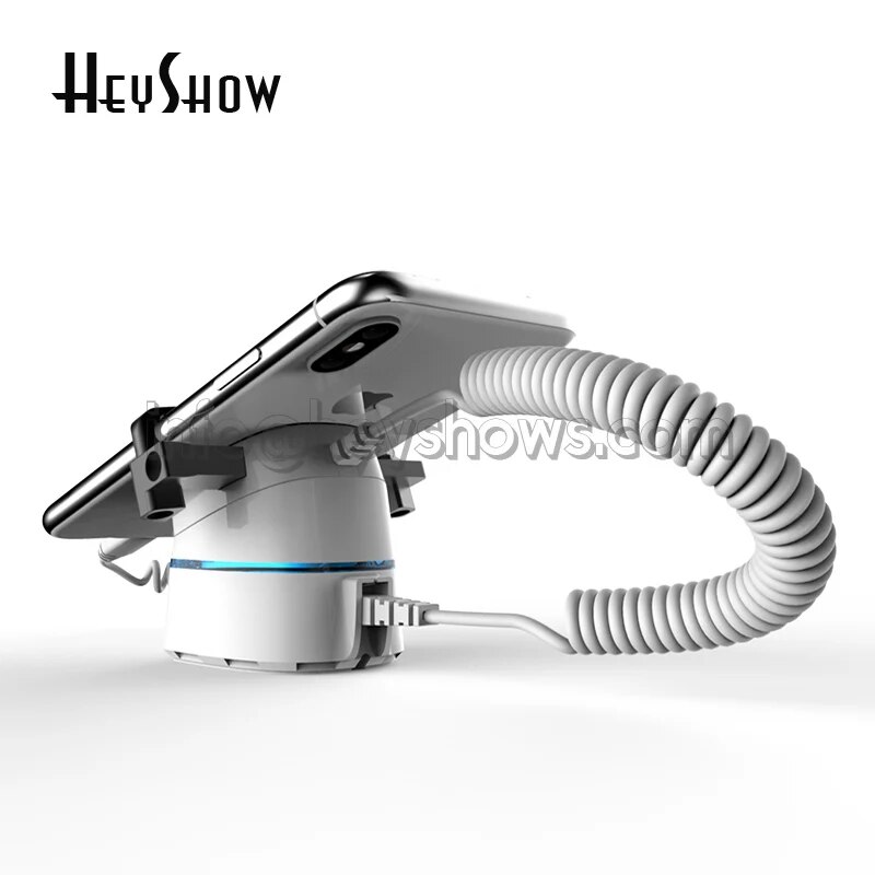 Mobile Phone Security Display Stand, Charging Stand, Anti Theft Alarm System, Smartphone Burglar Alarm with Claw