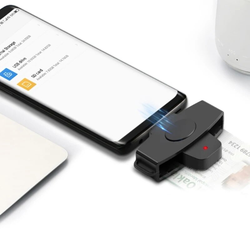 USB Type C Smart Card Reader Sim Cloner Type C Adapter For Dine Dni Citizen ID Bank EMV External For Mac/Android OS NEW. 