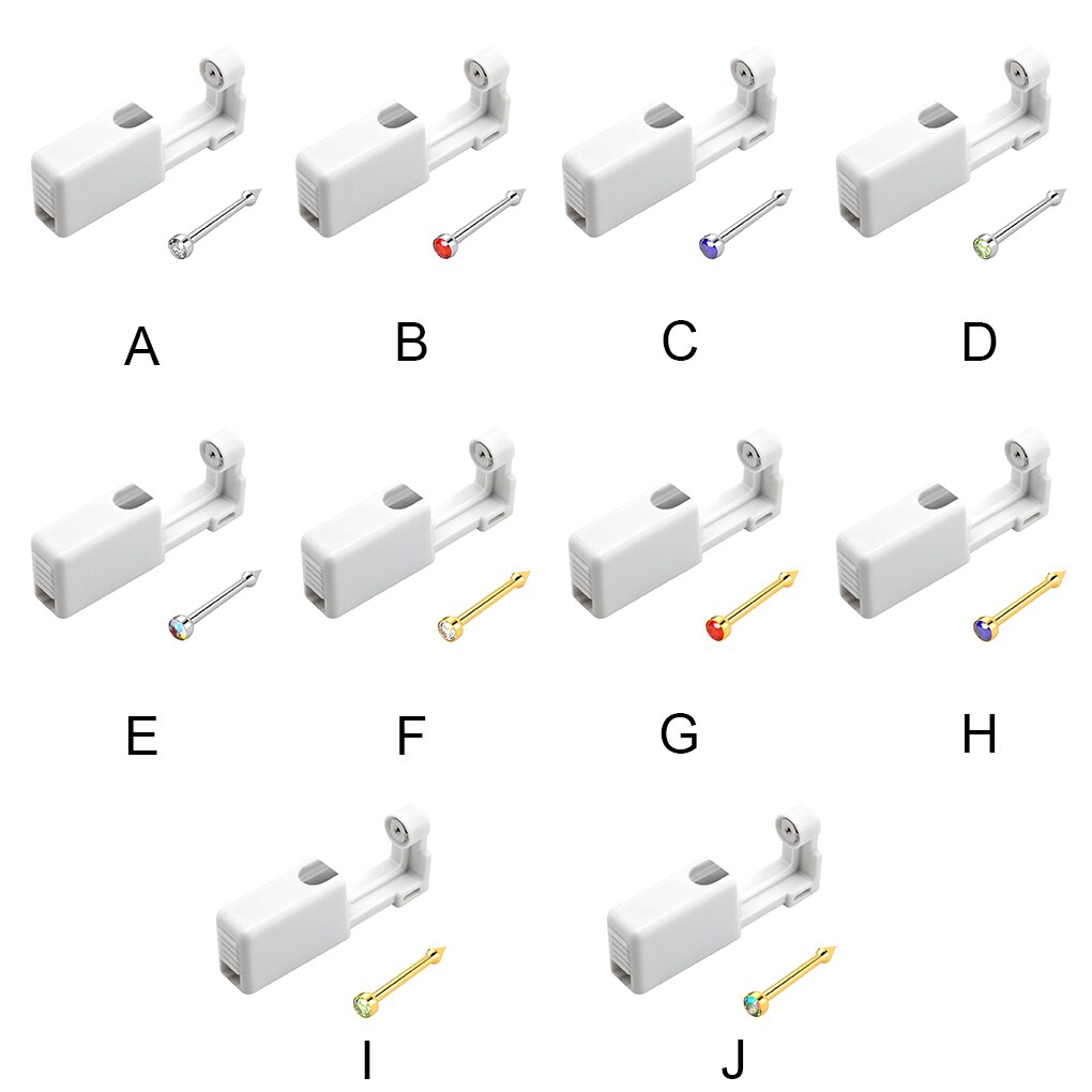 Piercing Tool Nose Ear Manual Piercer Body Piercing Hole Punching Single Use Safe Sterile Piercing Tool. 