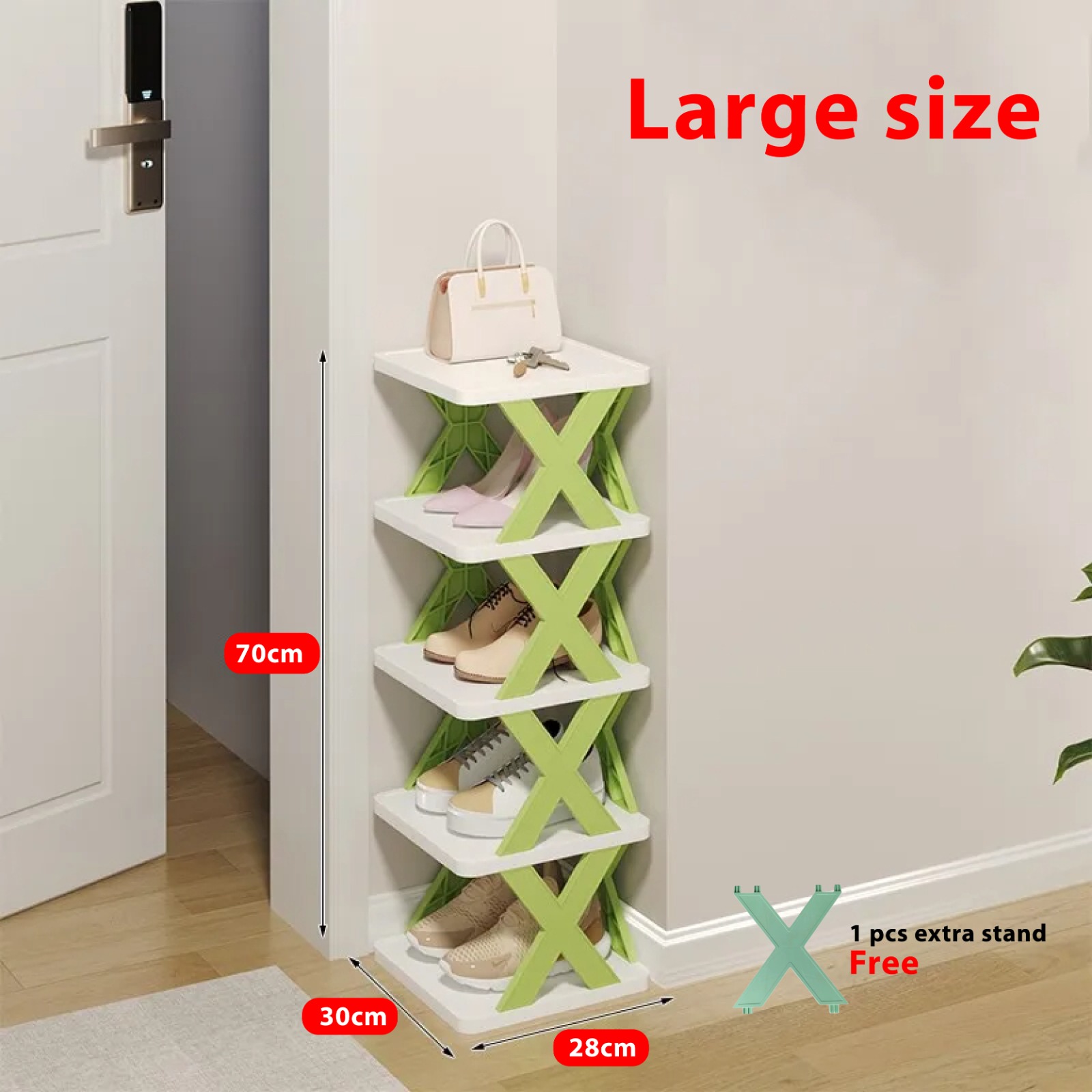 New Shoe Rack, Vertical Shoe Tower, Narrow Corner Shoe Rack, Shoe Shelf ...