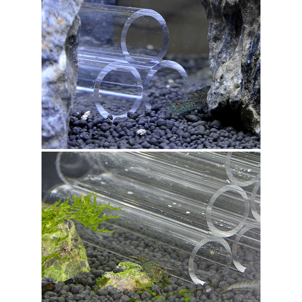 GC Transparent Fish Shrimp Breeding Hide Tube lter 3/6/7/10 Tubes Fish Tank rium Decoration Supplies specification. 