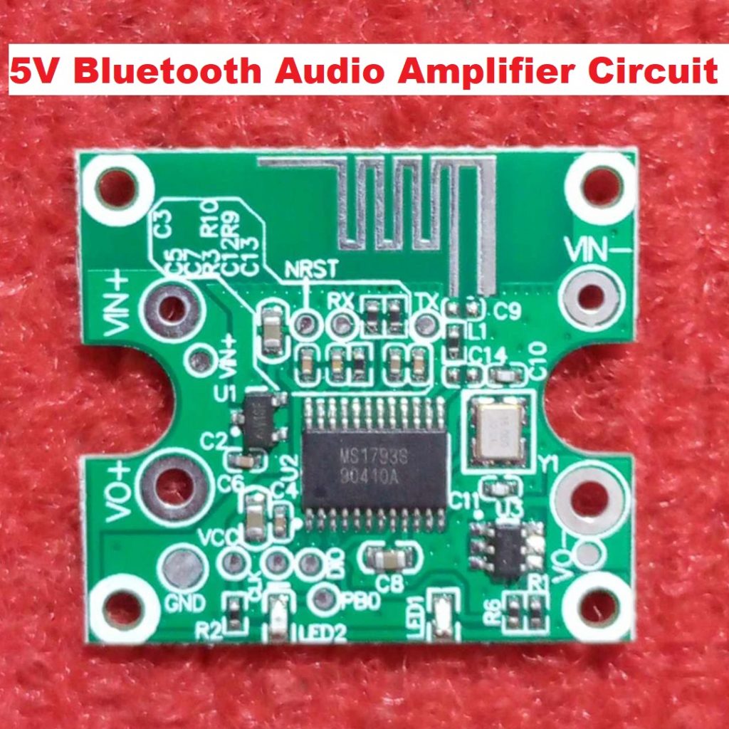 MS1793S 5V Bluetooth Audio Amplifier Circuit Interface 5V Bluetooth Audio Circuit For MP3 Car MS1793S Bluetooth Audio Amplifier Adapters 5V Bluetooth Circuit. 