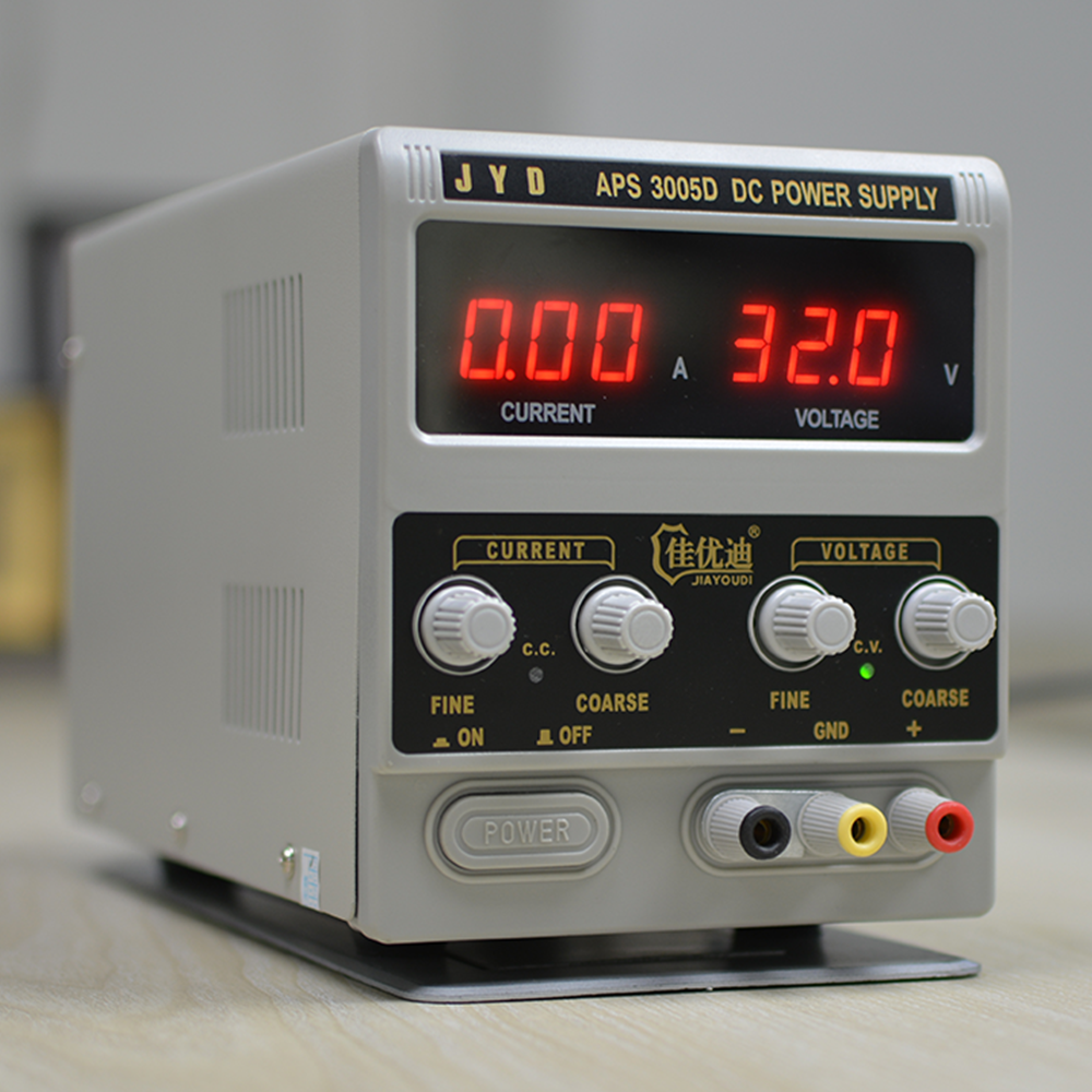 JYD APS-3005D. DC Power Supply 3 Digit 0V-30V & 0A-5A High Quality . With Short Killer