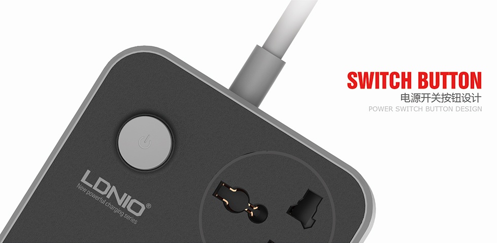 LDNIO SC-3604 Hybrid 3.4A 6 USB Charger and 3 Electrical Socket Fast Charging Smart Power Strip [ 6 USB Charger 3 Universal Power Plug (EU/UK/US/AU)]. 