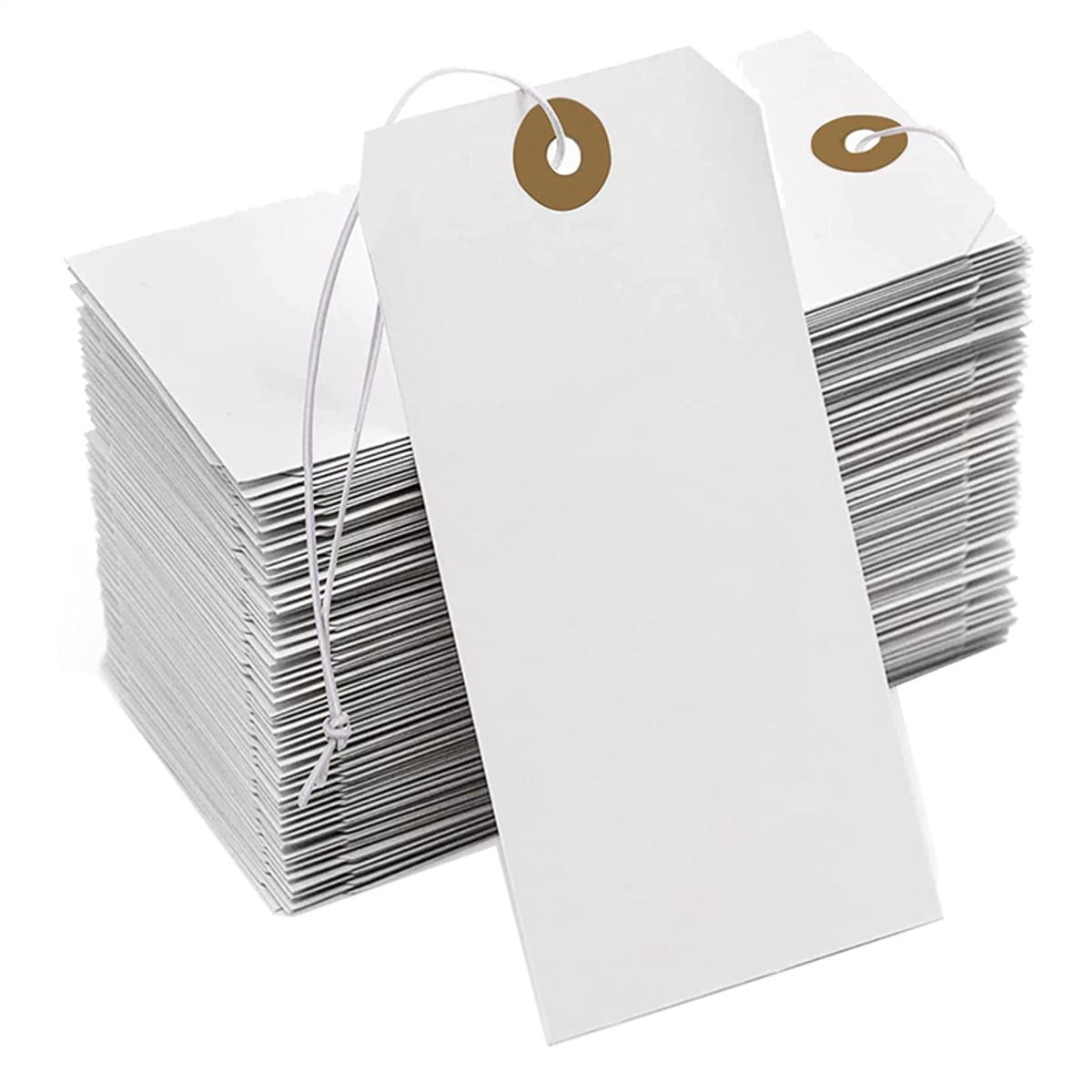 Large Reinforcing Hole Paper Tag with String Attached,200 Pcs