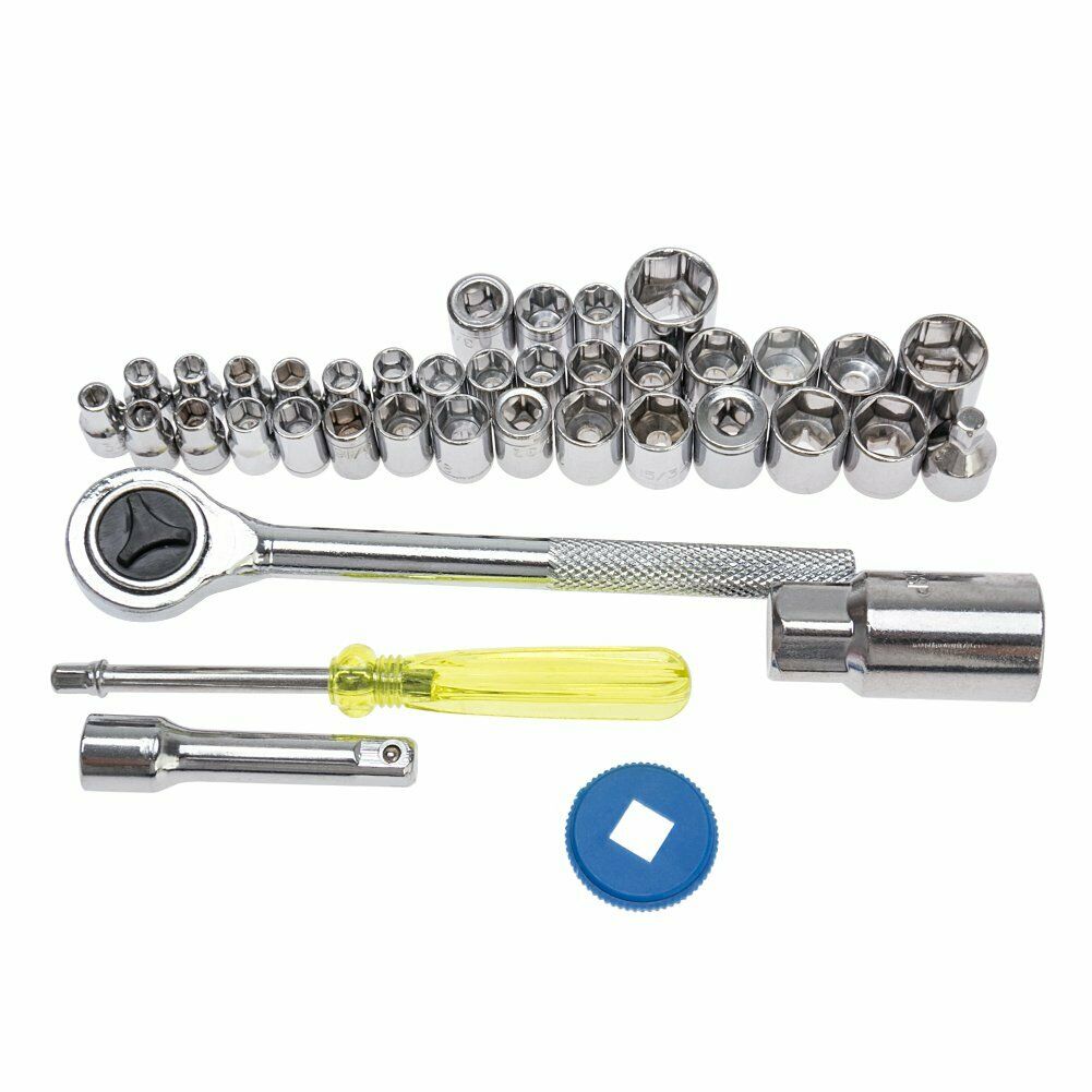 40 Piece Combination Socket Wrench Set tools box. 