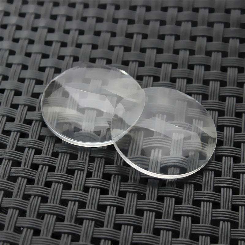 10Pcs Dia 25mm Focal Length 45mm BiConvex Clear Lens Convex Glass Lens For Google Cardboard Box 3D VR Glasses Magnifying Lens. 