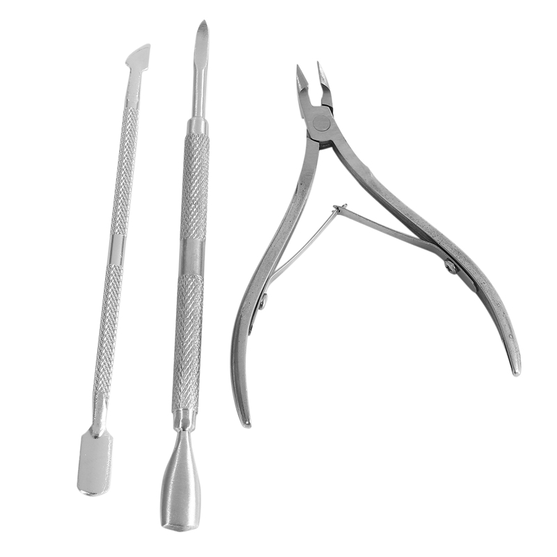 Nail Cuticle Nipper with Trimmers Pusher Pack of 6 Manicure Scraper Tool