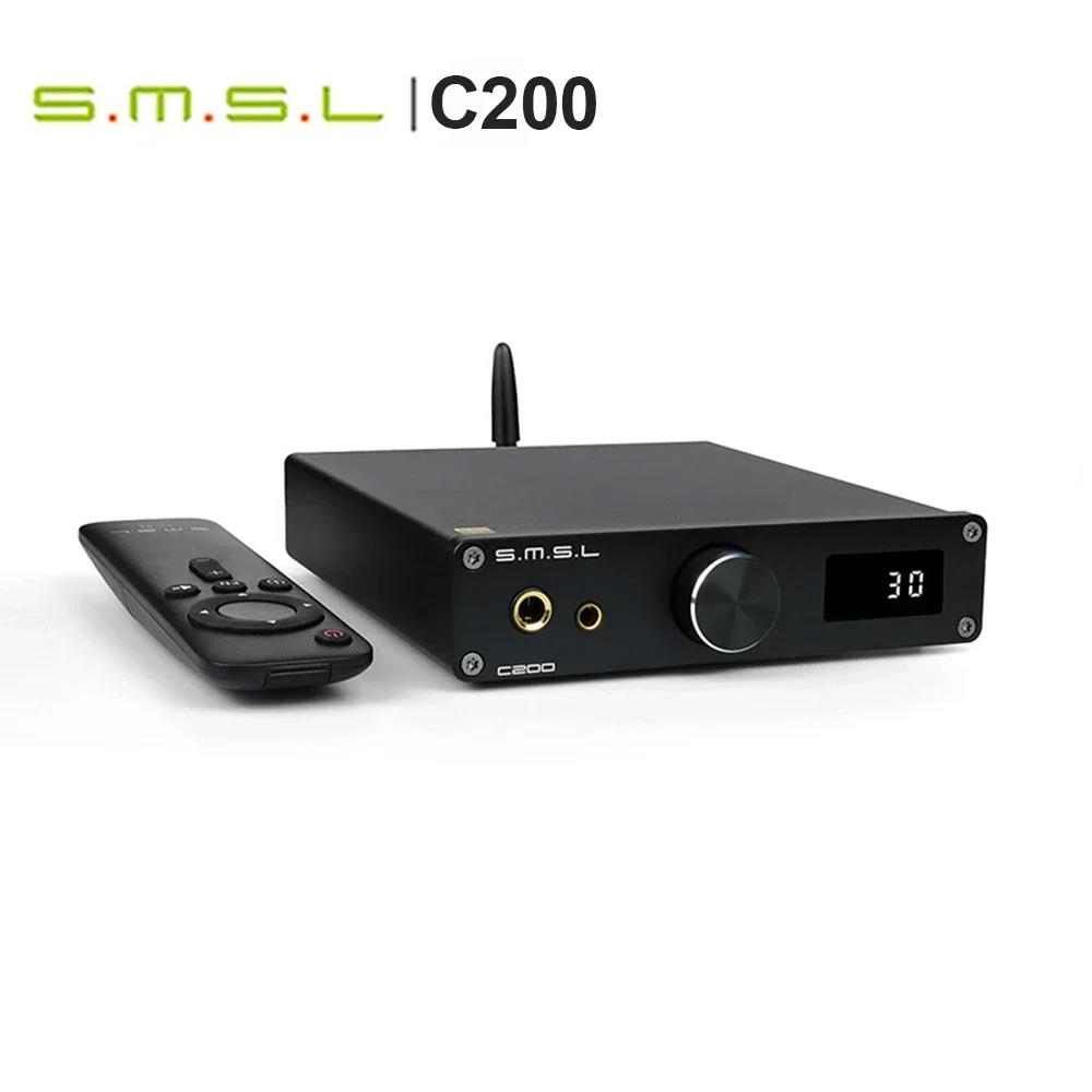 SMSL C200 Bluetooth 5.1 HiFi Headphone USB DAC Amp ES9038Q2M OPA1612A*4 TRS Balanced 4.4mm 6.35mm Output Decoder for airpods. 
