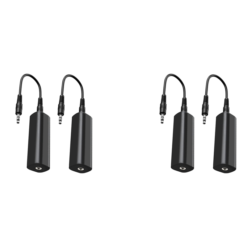 Ground Loop Isolator Noise Filter for Car Audio/Home Stereo,4 PCS Ground Loop Noise Isolator with 3.5mm Audio Cables